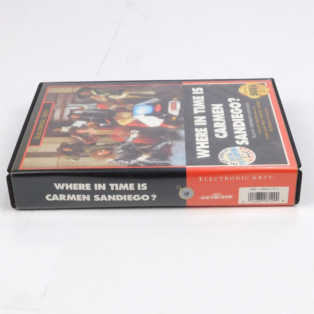 Where In Time Is Carmen Sandiego SEGA Genesis Complete CIB Tested 1992