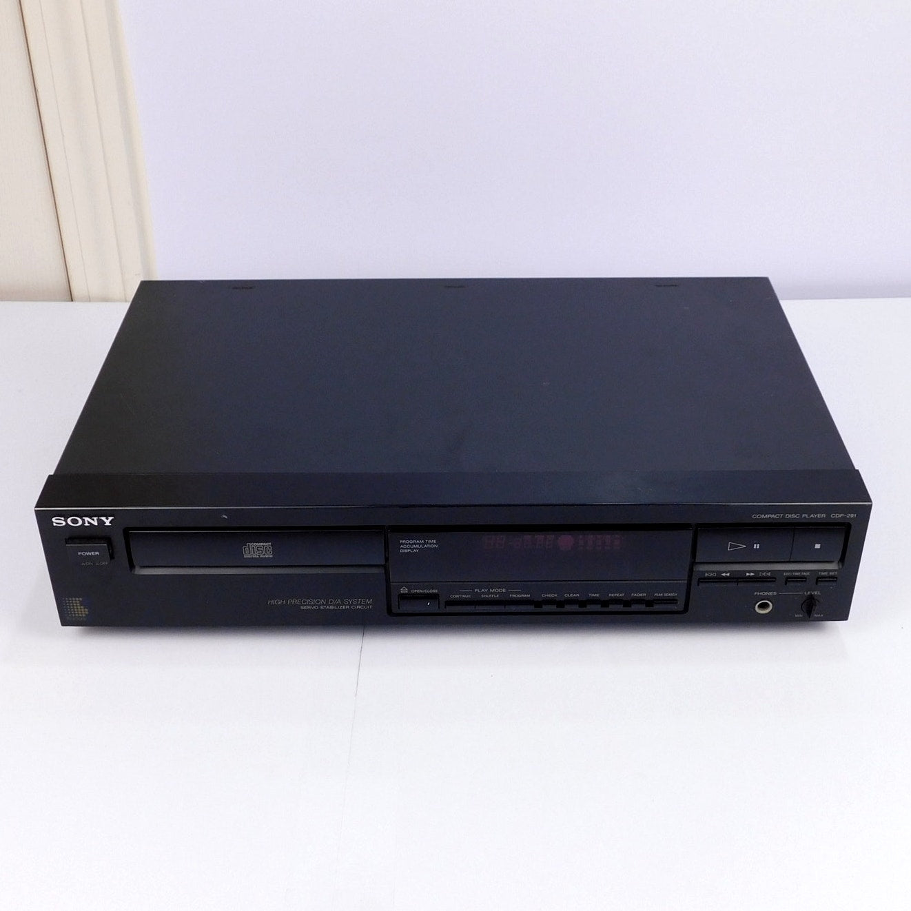 Sony CDP-291 Single Disc CD Player Fully Tested Working No Remote 1991 Serviced