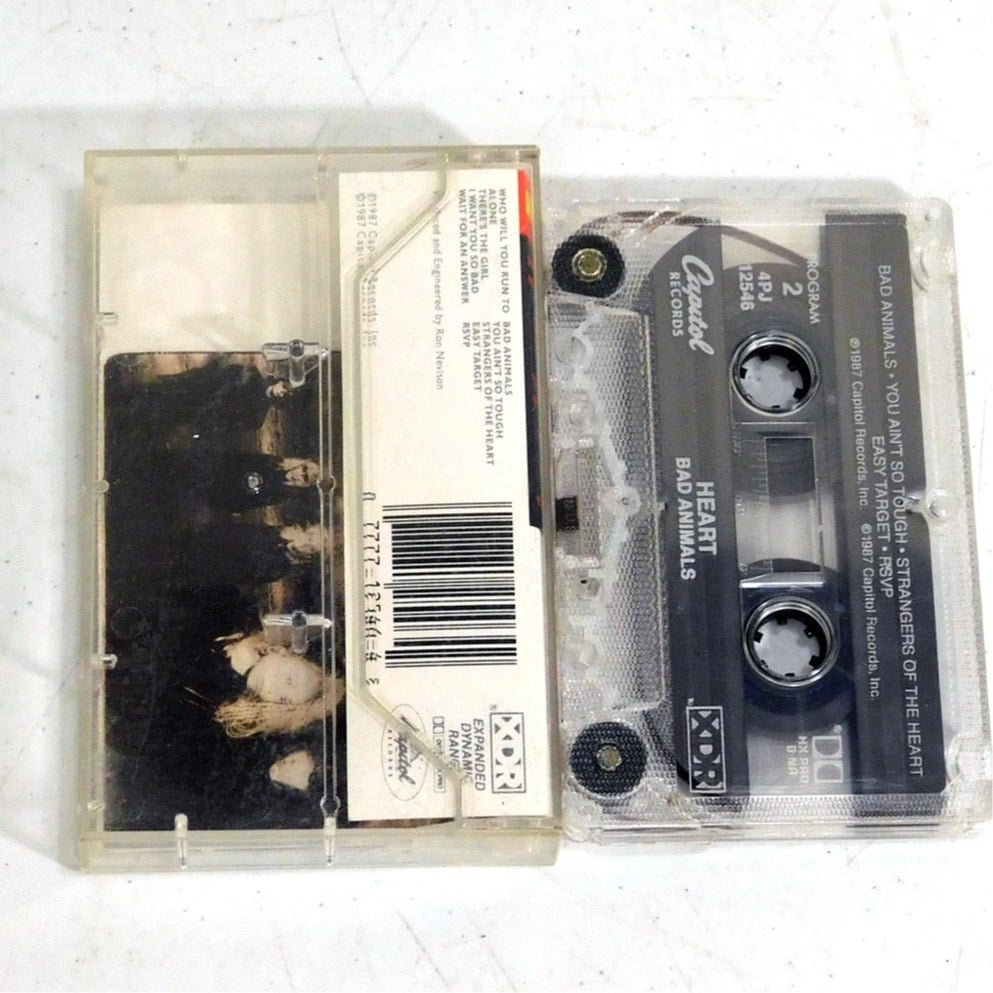 Heart Bad Animals Cassette Tested 1987 Capitol Records 4PJ-12546