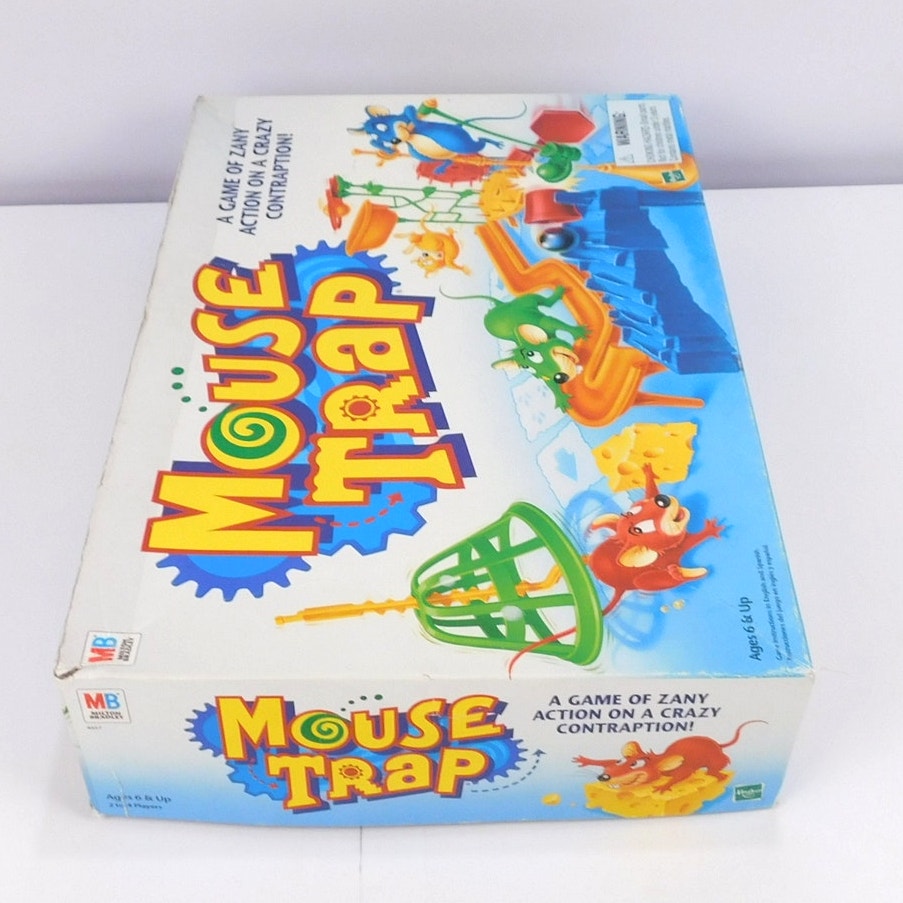 1999 Mouse Trap Milton Bradley Board Game Complete CIB Instructions Vintage