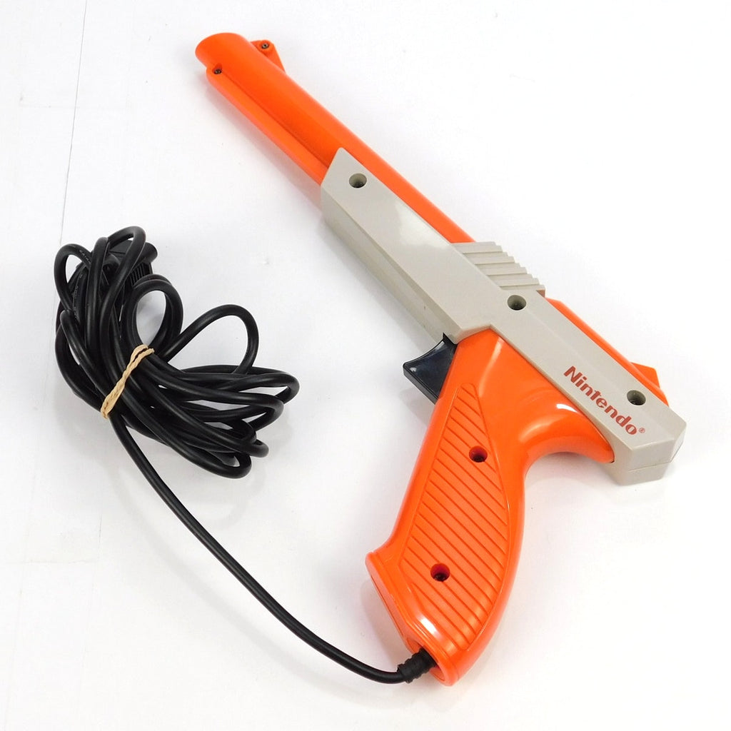 OEM Nintendo NES Zapper Light Gun NES-005 Orange Gray Original Authentic Tested