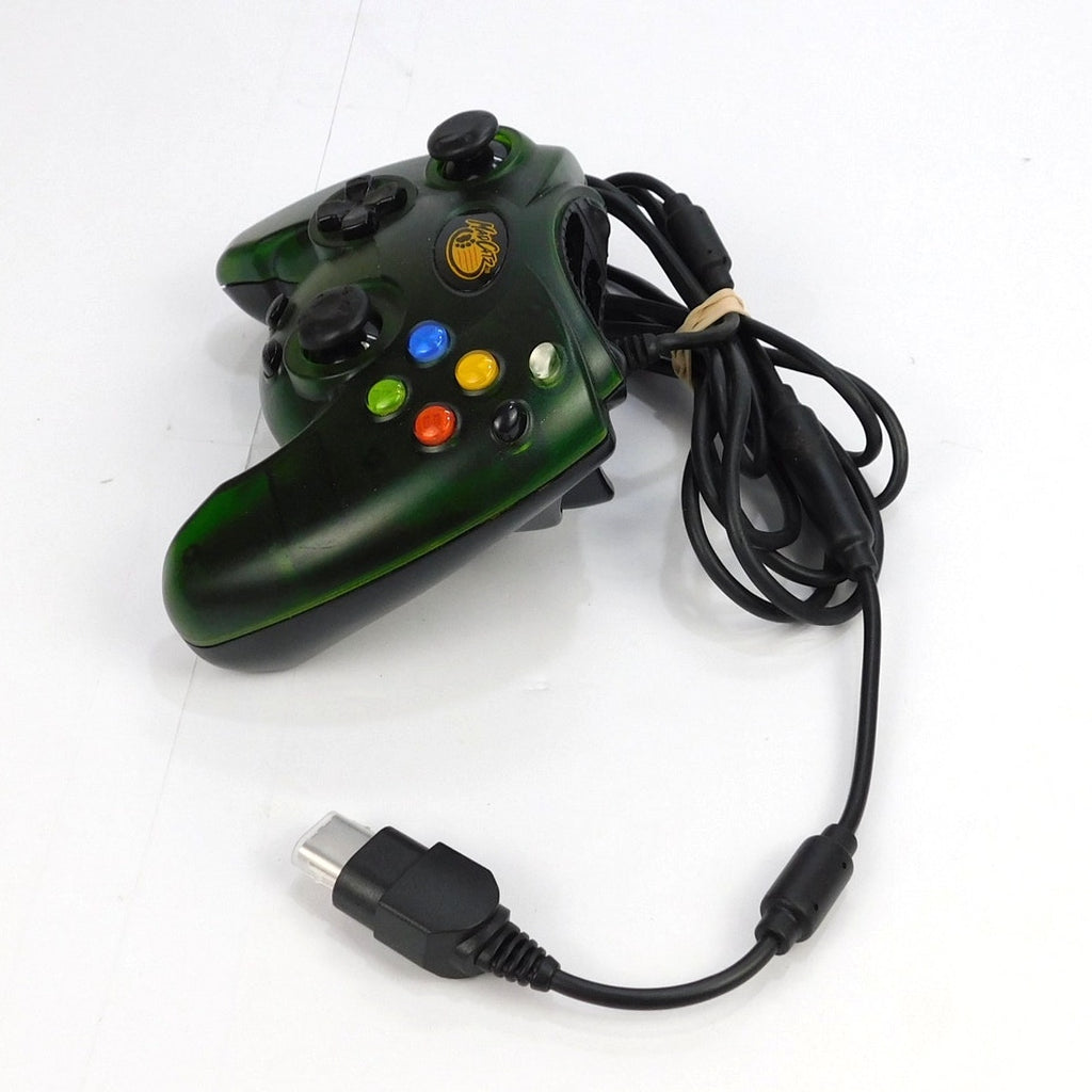 Mad Catz Original Xbox Controller 4516 Translucent Green Wired Y2K 2001