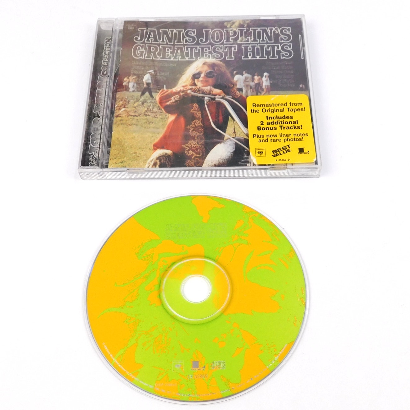 Janis Joplin Greatest Hits CD Tested 1999 Columbia Legacy CK 65869