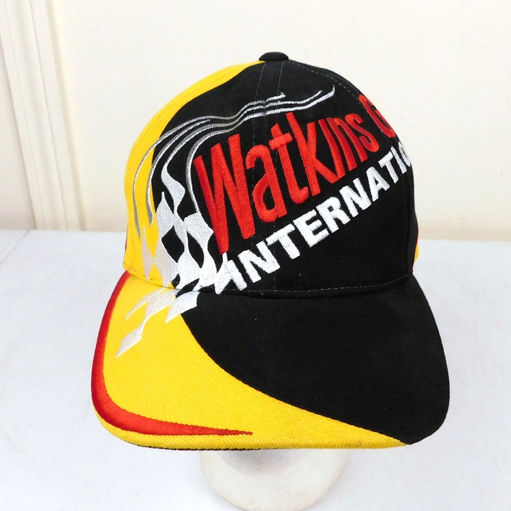 Vintage Watkins Glen Speedway Hat Adjustable American Needle NWOT Yellow Red