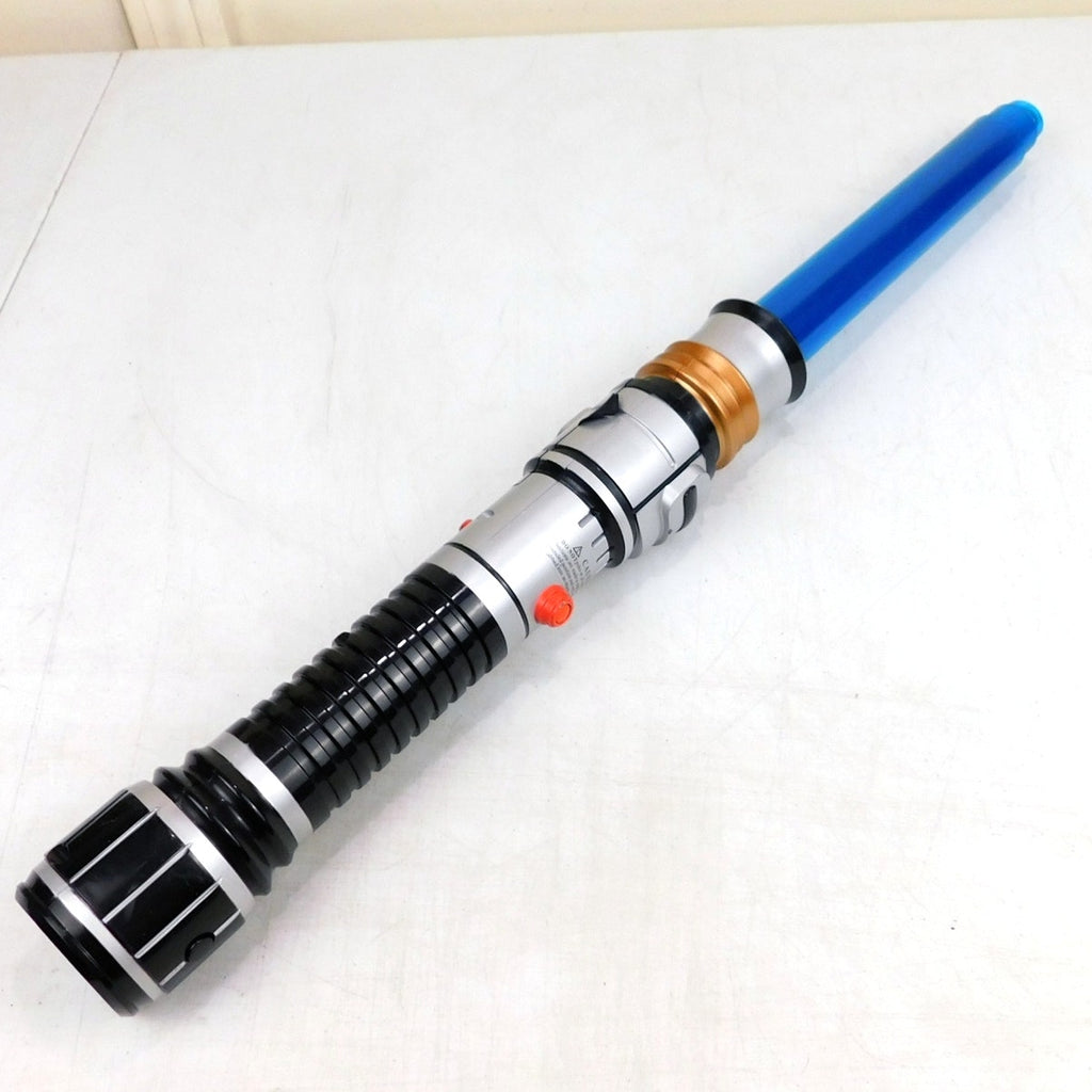Star Wars Hasbro 2009 Blue Lightsaber Toy Extendable Light Saber 38 Inch Cosplay