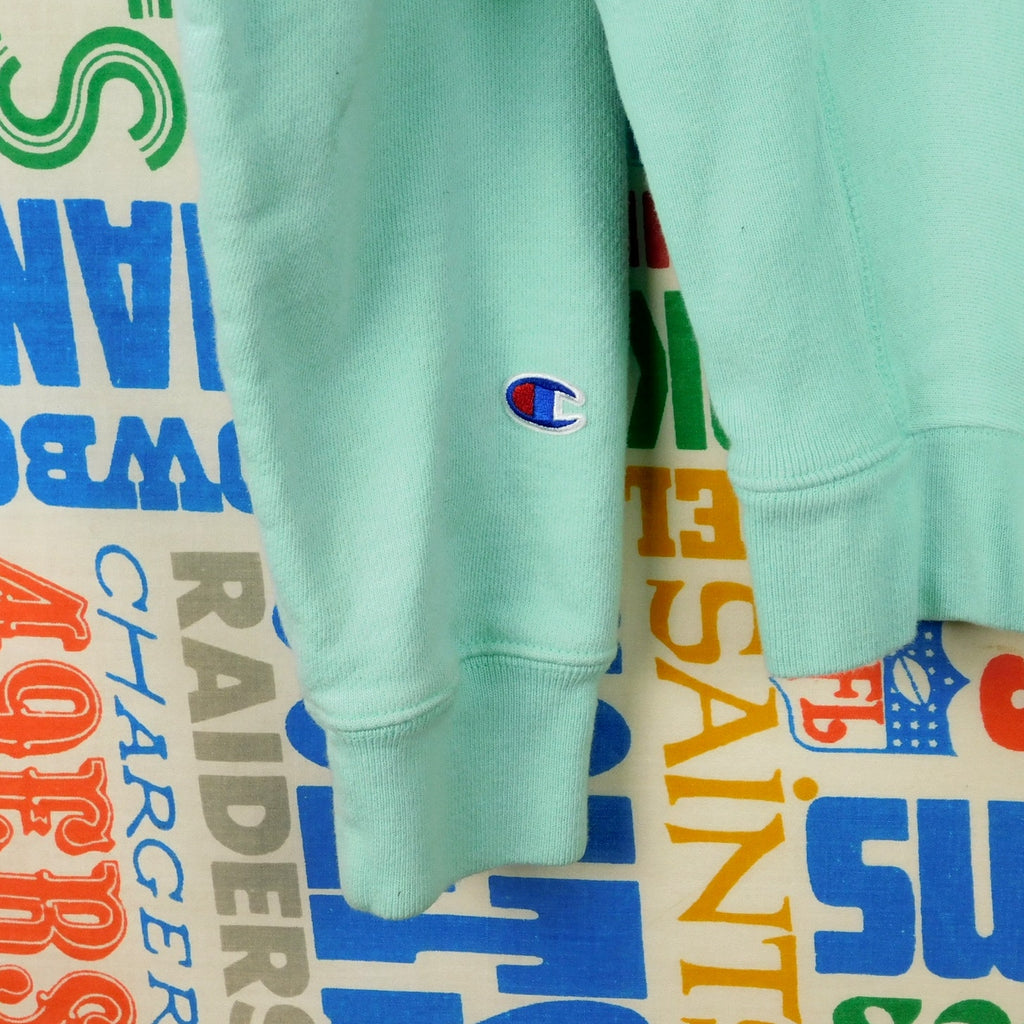 Champion Reverse Weave Cropped Mint Green Sweatshirt - Women's Size L