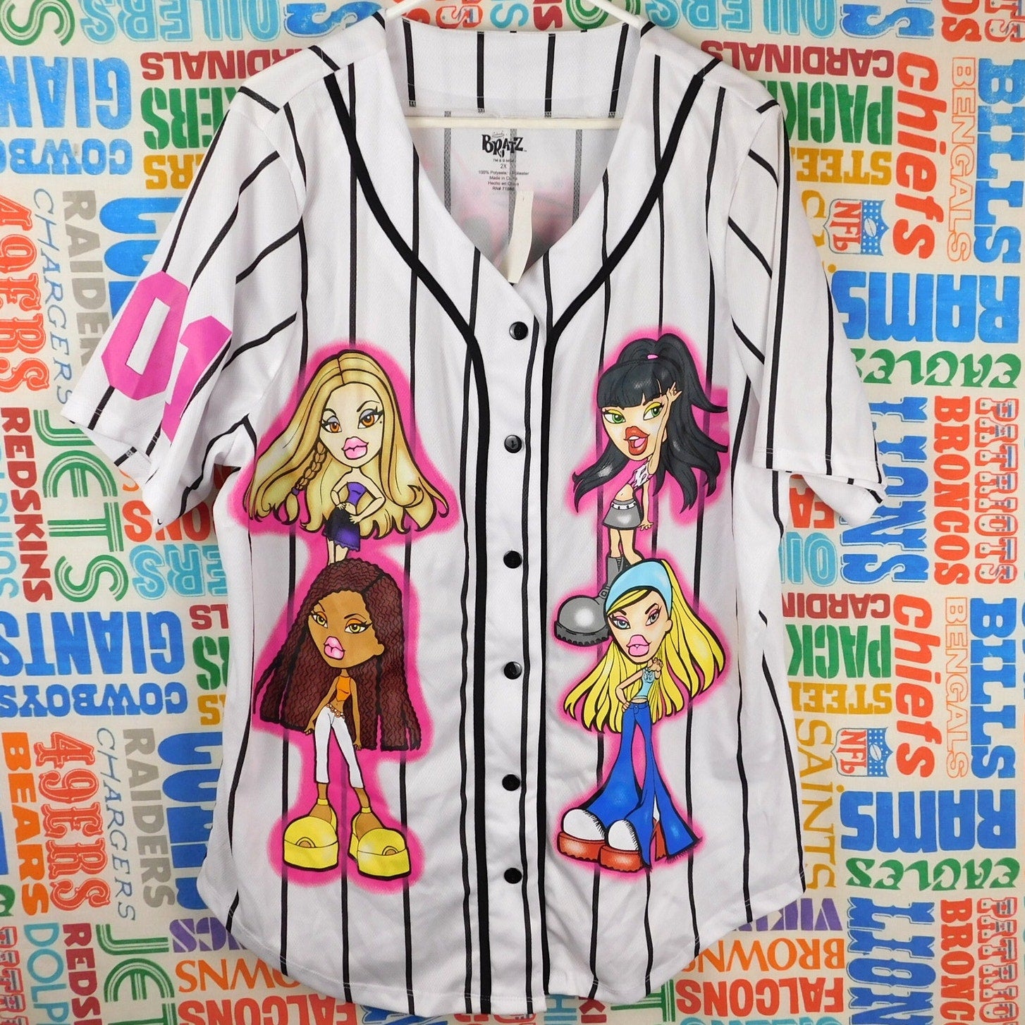 Bratz Dolls Baseball Jersey - Size 2XL, NWT