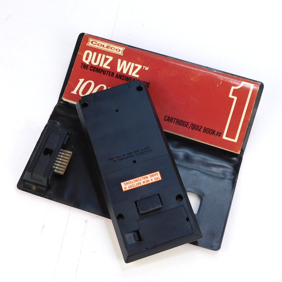 Vintage Coleco Quiz Wiz Electronic Trivia Game 1001 Questions Book 1 Tested