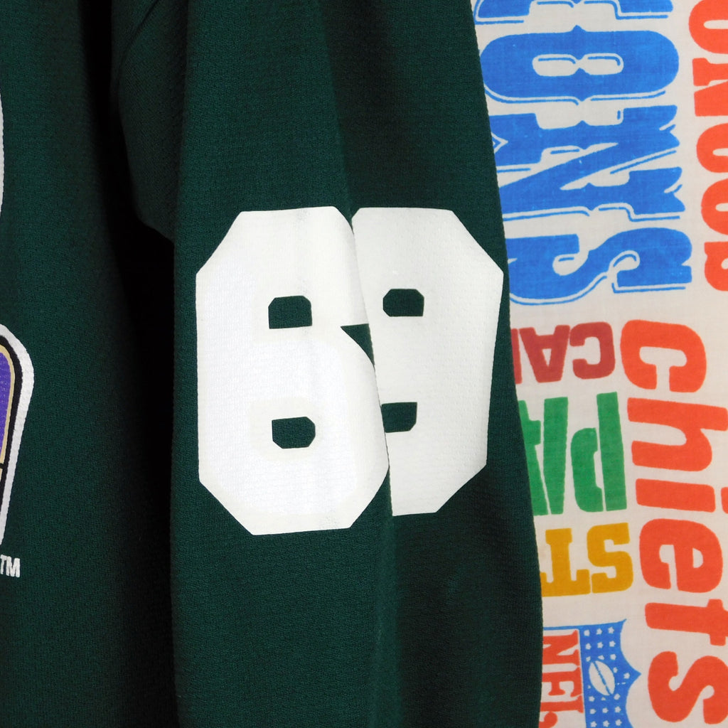 Vintage 90s Manitoba Moose IHL Hockey Jersey Size L Green Beer League Zaggs 69