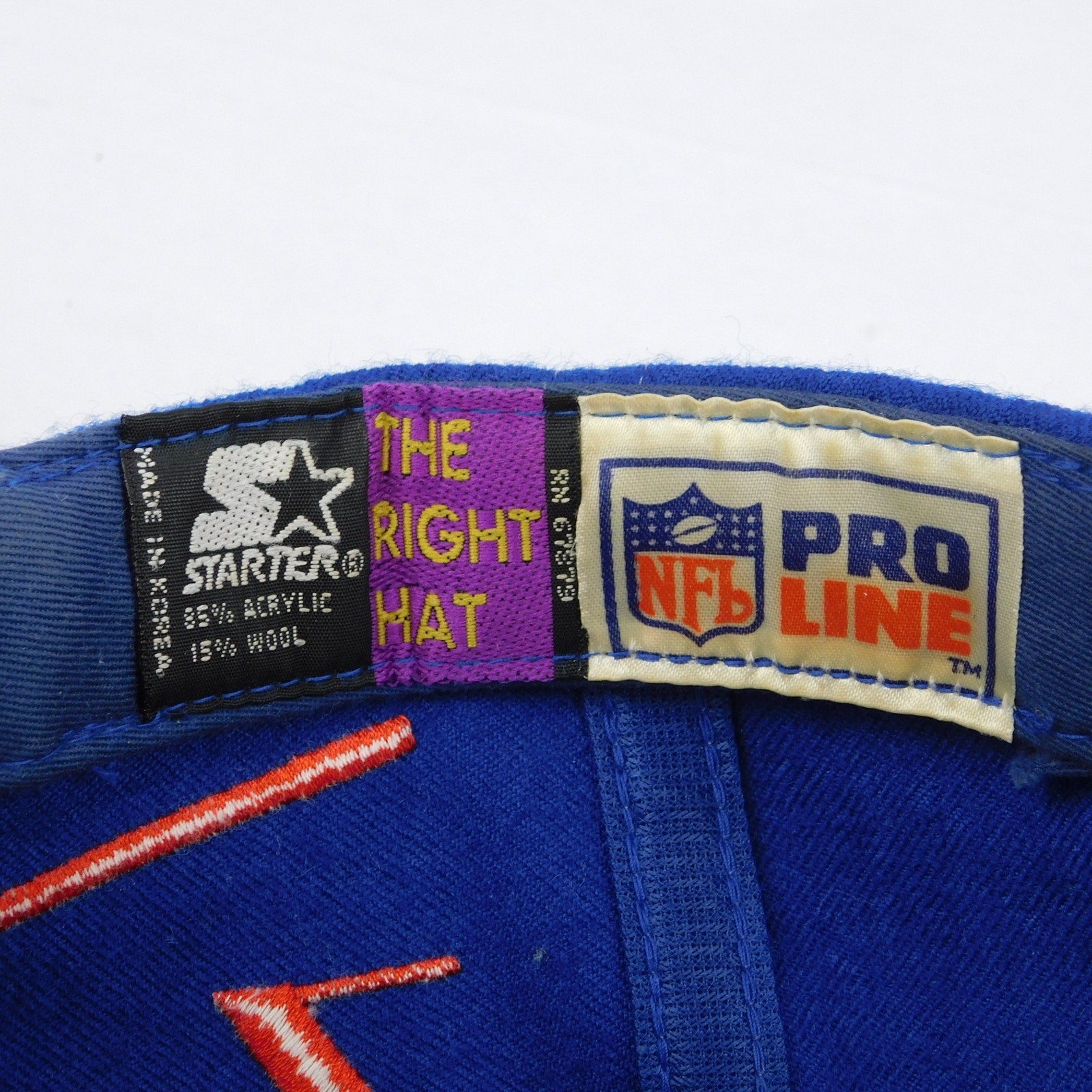 90s New England Patriots Starter Collision Hat - Adjustable (Washed & Reshaped)