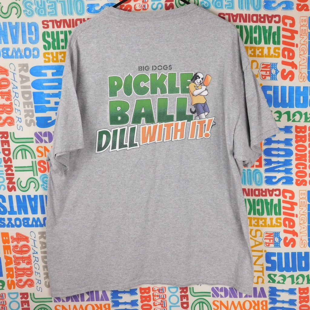 Big Dogs Pickleball Dill With It T Shirt - Size XL