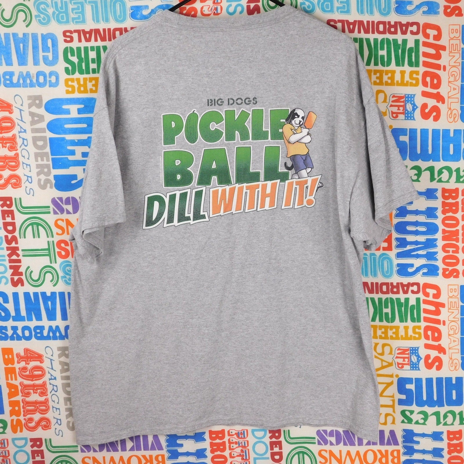 Big Dogs Pickleball Dill With It T Shirt - Size XL