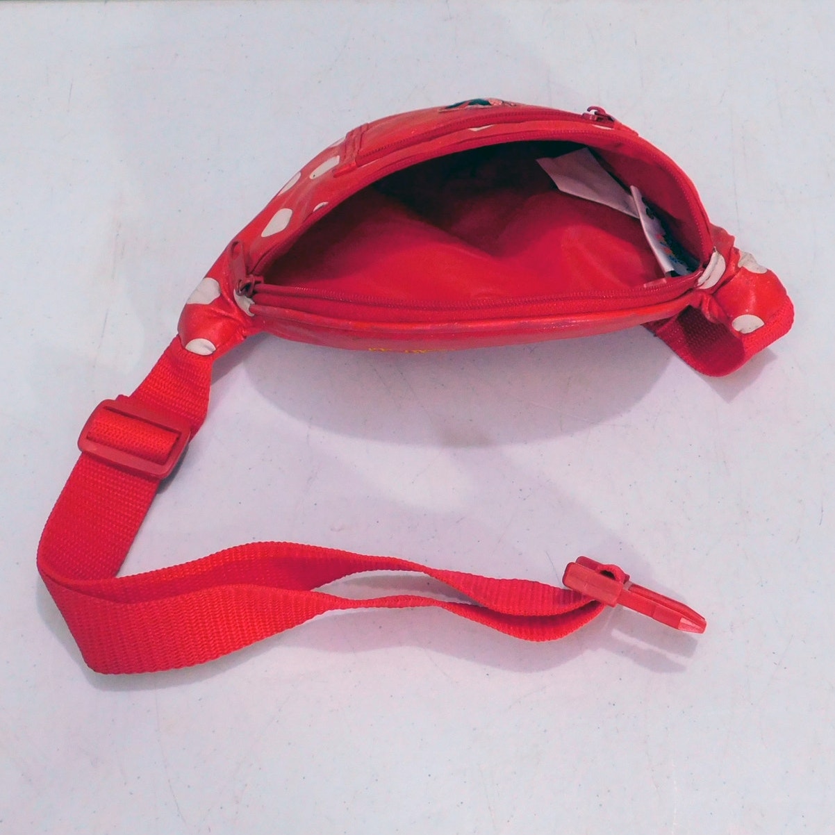 Vintage Walt Disney World Kids Minnie Mouse Belt Bag Fanny Pack Faux Leather