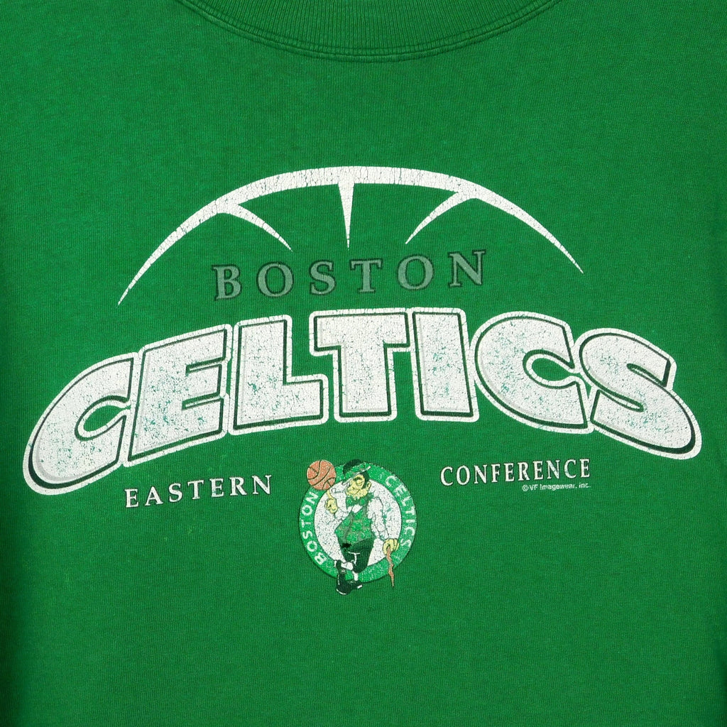 Y2K Faded Boston Celtics T Shirt - Size 2XL