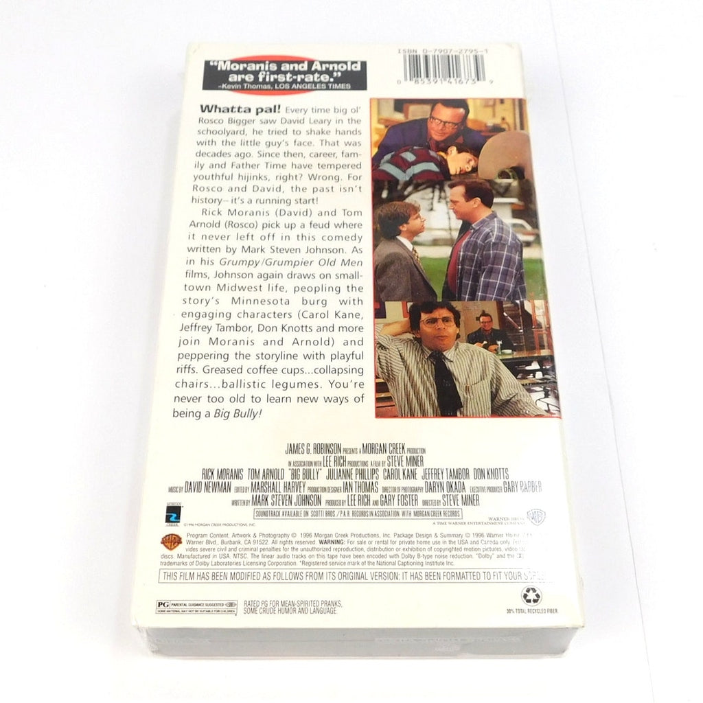 Big Bully VHS 1996 Rick Moranis Tom Arnold Factory Sealed Warner Bros Big Lots