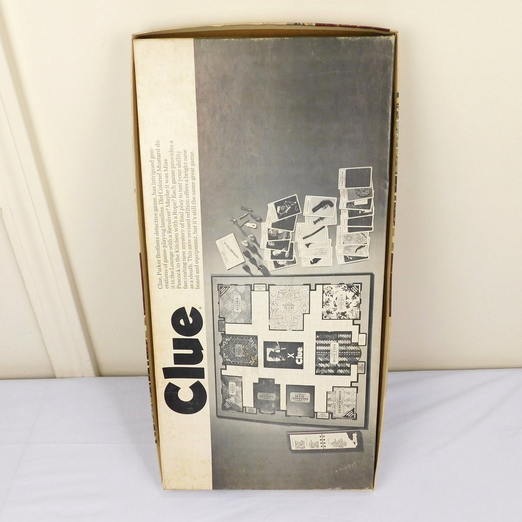 Vintage Clue Board Game 1972 Parker Brothers Complete In Box Detective Mystery