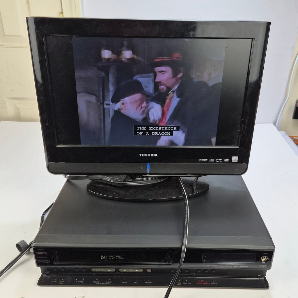 GE VG4016 VHS VCR Pro-Fect Video System Tested Working Vintage No Remote