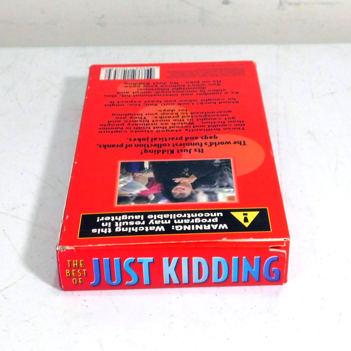 The Best of Just Kidding VHS Tape Rude Pranks and Dirty Gags Tested Working 1998