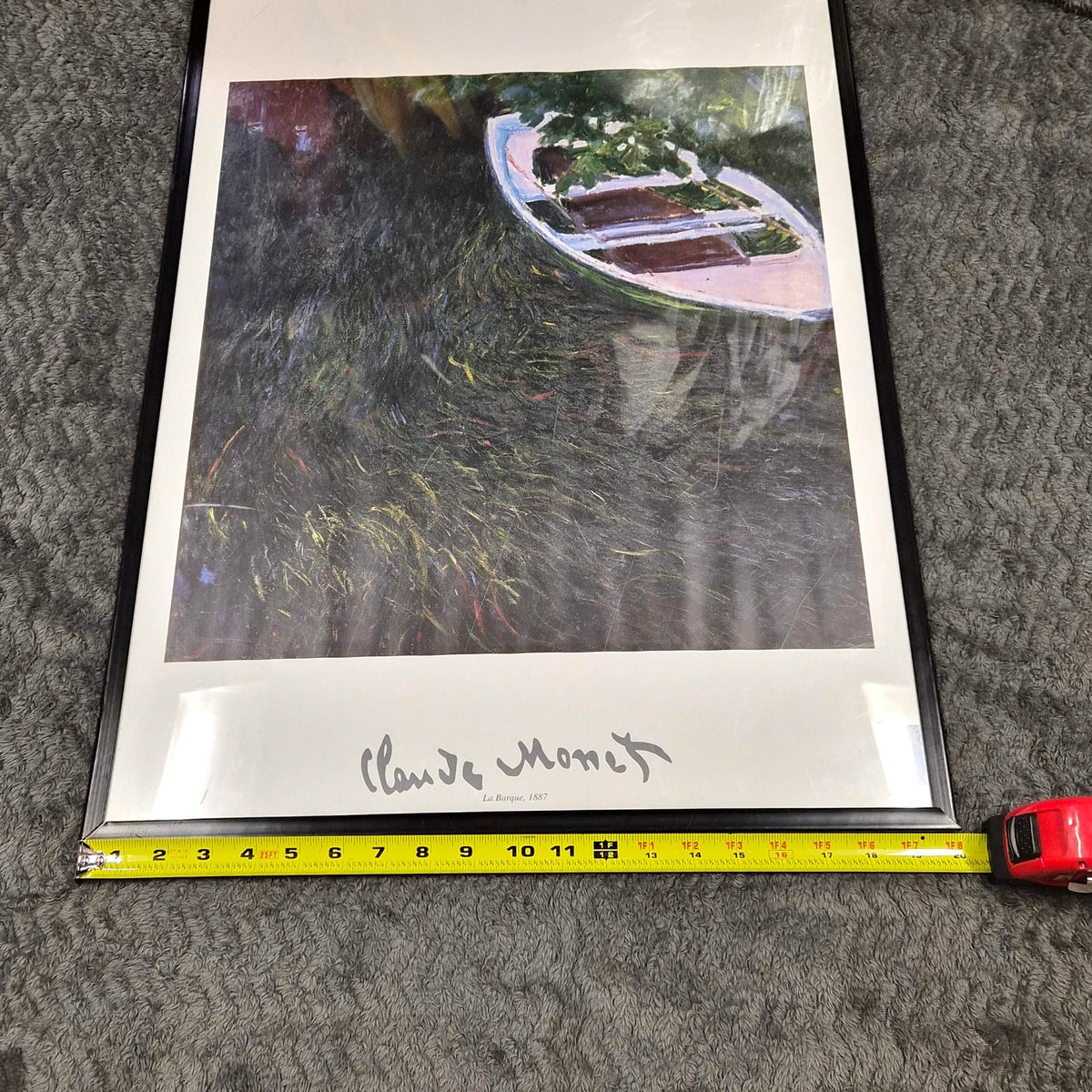 Claude Monet La Barque 1887 Musee Marmottan Monet Paris Framed Art Print
