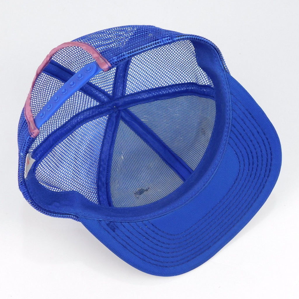 Vintage Chevette Trucker Hat Snapback Blue Chevrolet USA Made Restored 80s