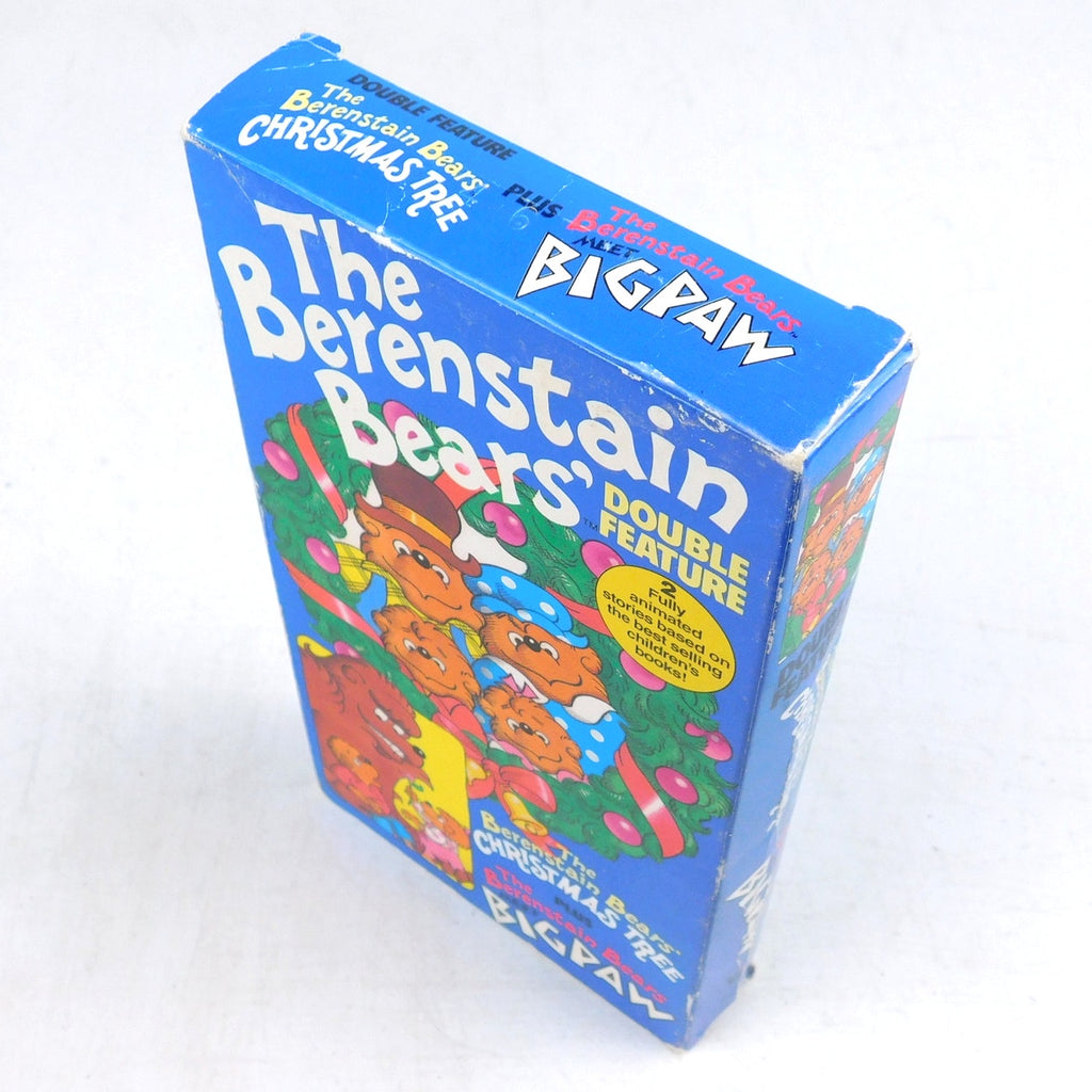 The Berenstain Bears Christmas Tree Bigpaw Double Feature VHS Tested 1990