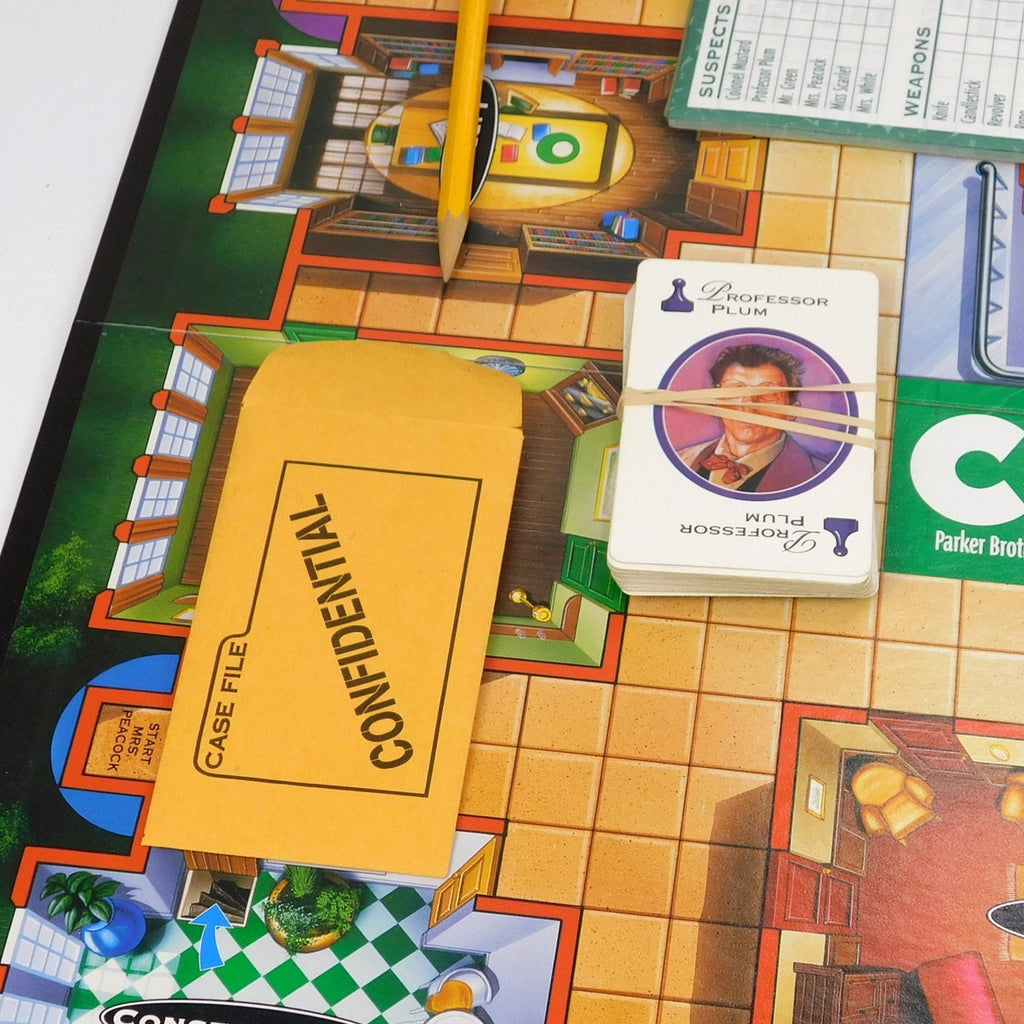 1998 Parker Brothers Clue Classic Detective Board Game Complete CIB