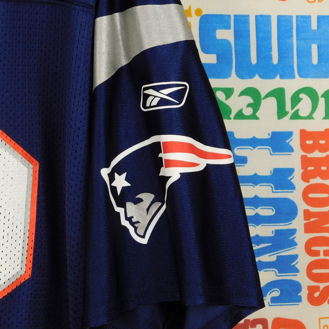 Y2K New England Patriots Tom Brady Jersey (screened) - Size L