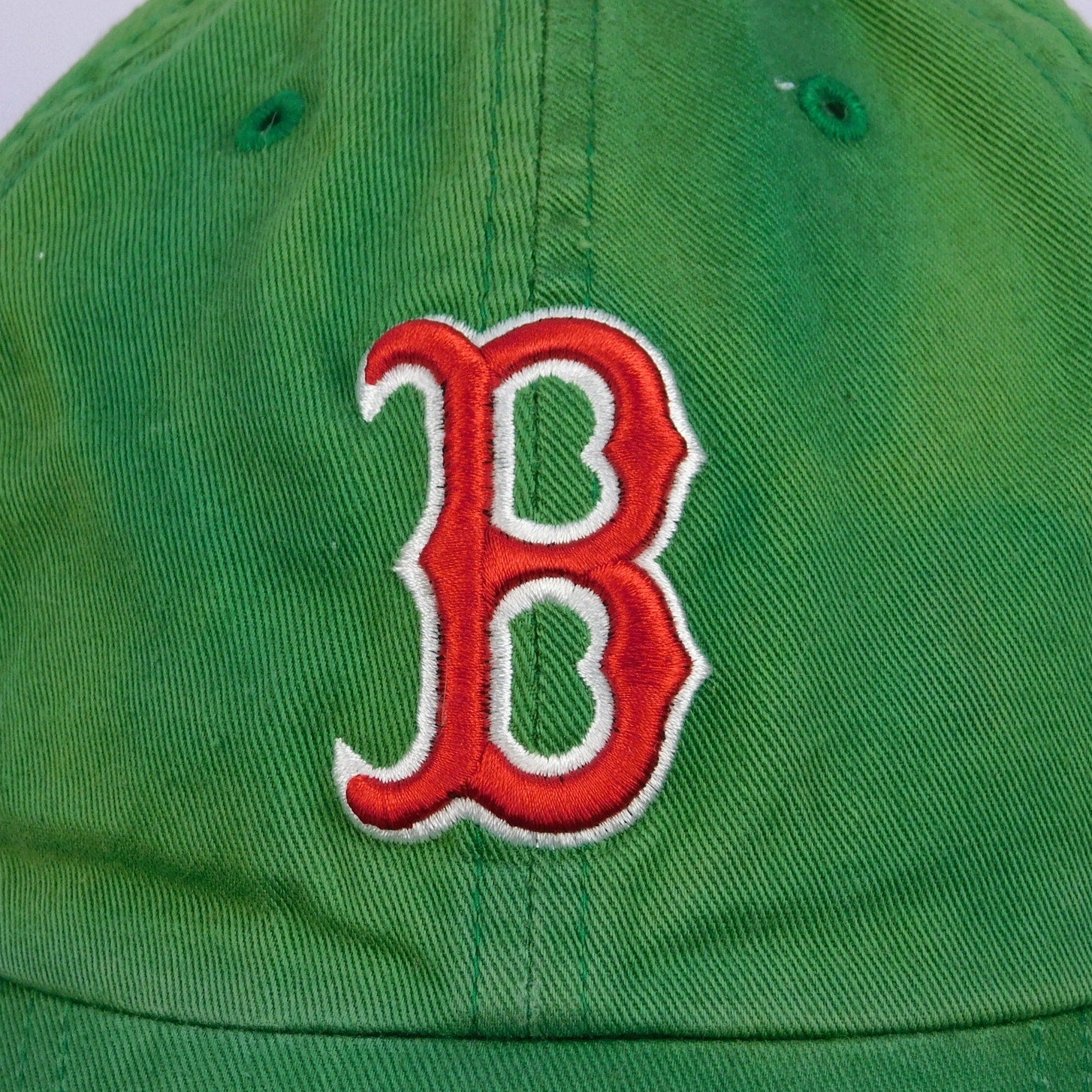 90s Boston Red Sox Green Strapback Hat - Adjustable
