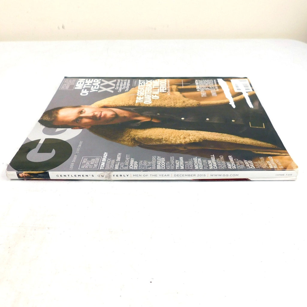 GQ Magazine December 2015 Tom Brady Cover Men Of The Year 20th Anniversary