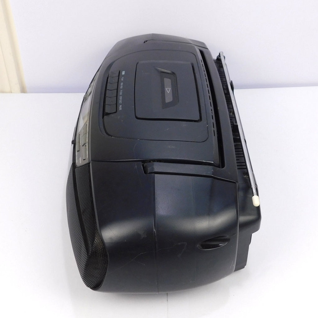Panasonic RX-DS17 Portable Stereo Boombox CD Cassette Radio Front Loading Tested