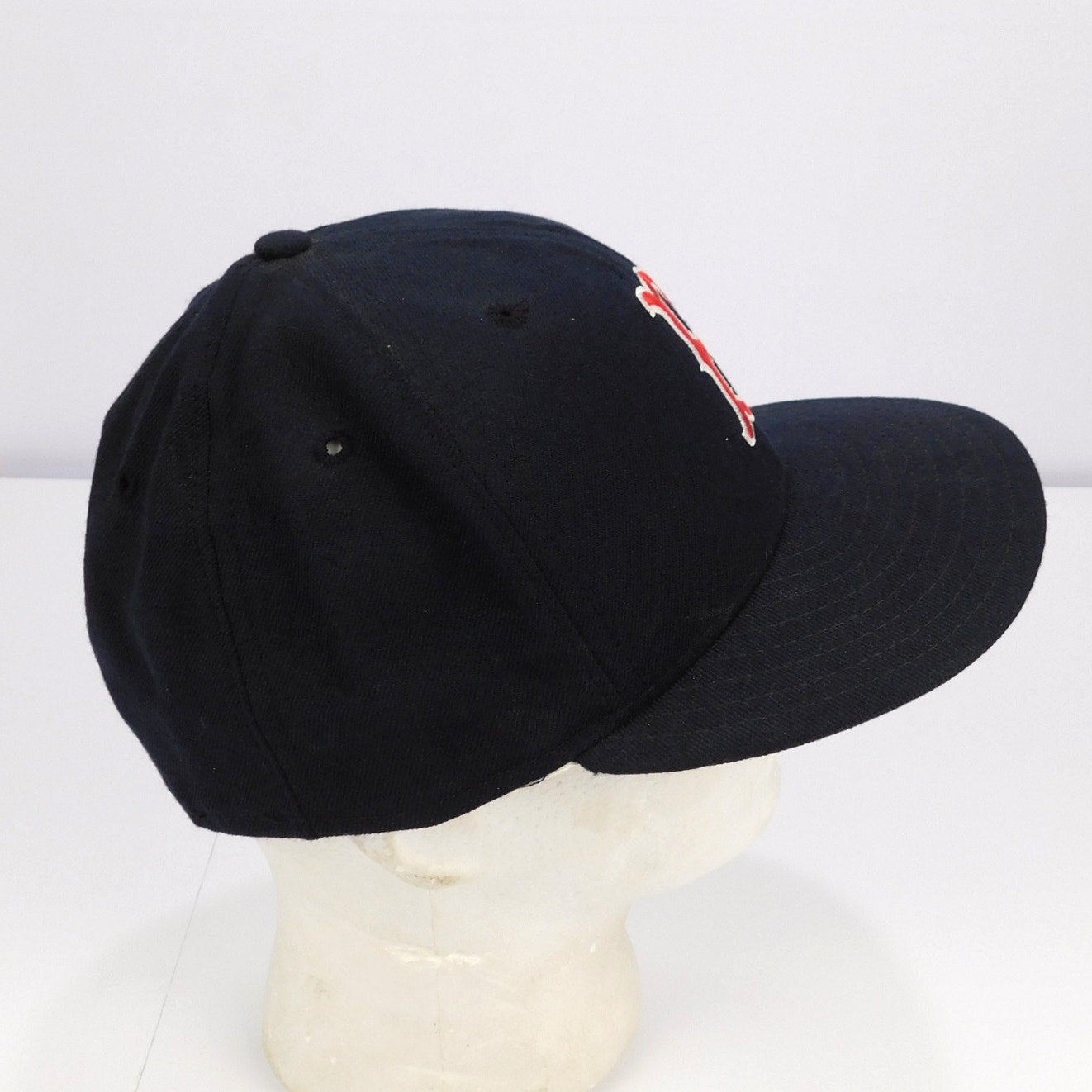 Vintage Boston Red Sox Wool Fitted Hat 7 1/4 USA Factory Seconds MLB New Era 90s