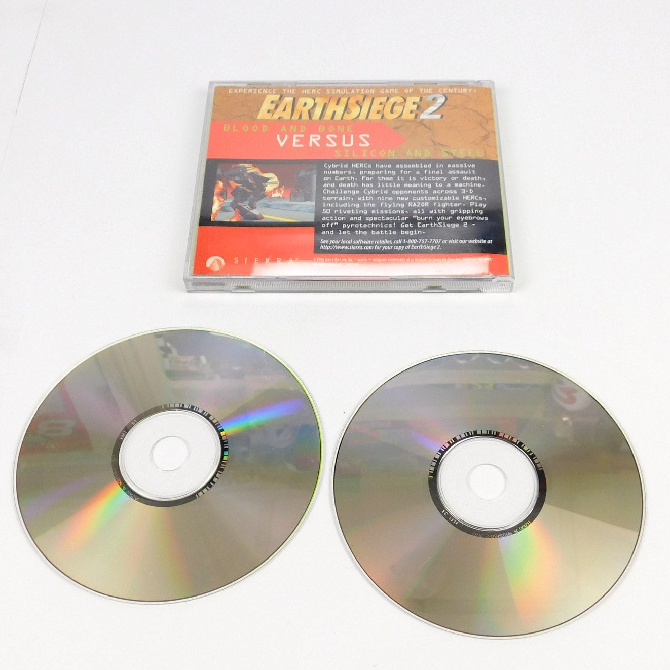 MissionForce CyberStorm PC CD-ROM Sierra 2 Disc Jewel Case Tested Windows 1996