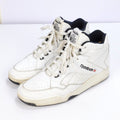 Vintage Reebok 4-R8250 White Black Mid Top Sneakers Mens Size 10 Basketball 90s