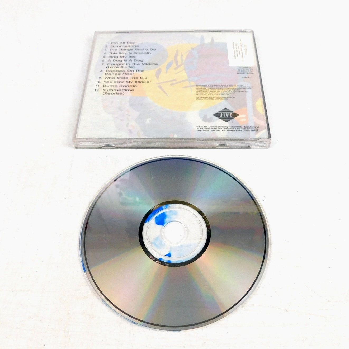 Jazzy Jeff & The Fresh Prince Homebase CD 1991 Tested Jive Records 1392-2-J