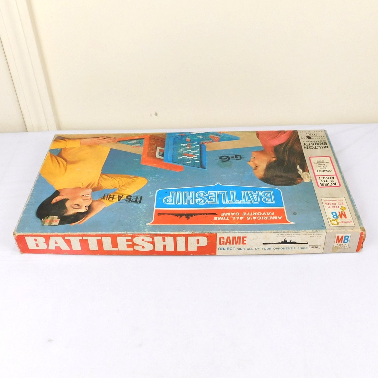 Vintage Battleship Game 1971 Milton Bradley 4730 Complete In Box