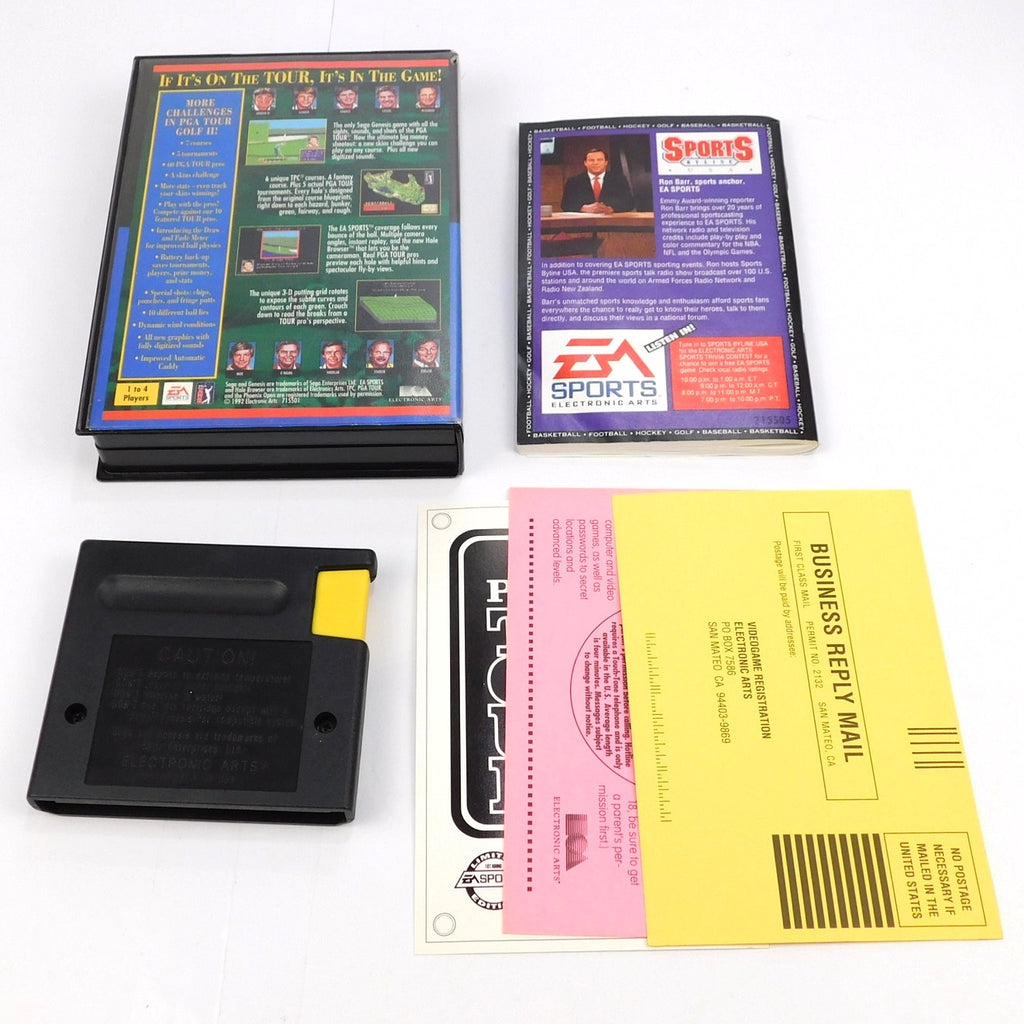 PGA Tour Golf II Sega Genesis Complete CIB Tested Working 1992