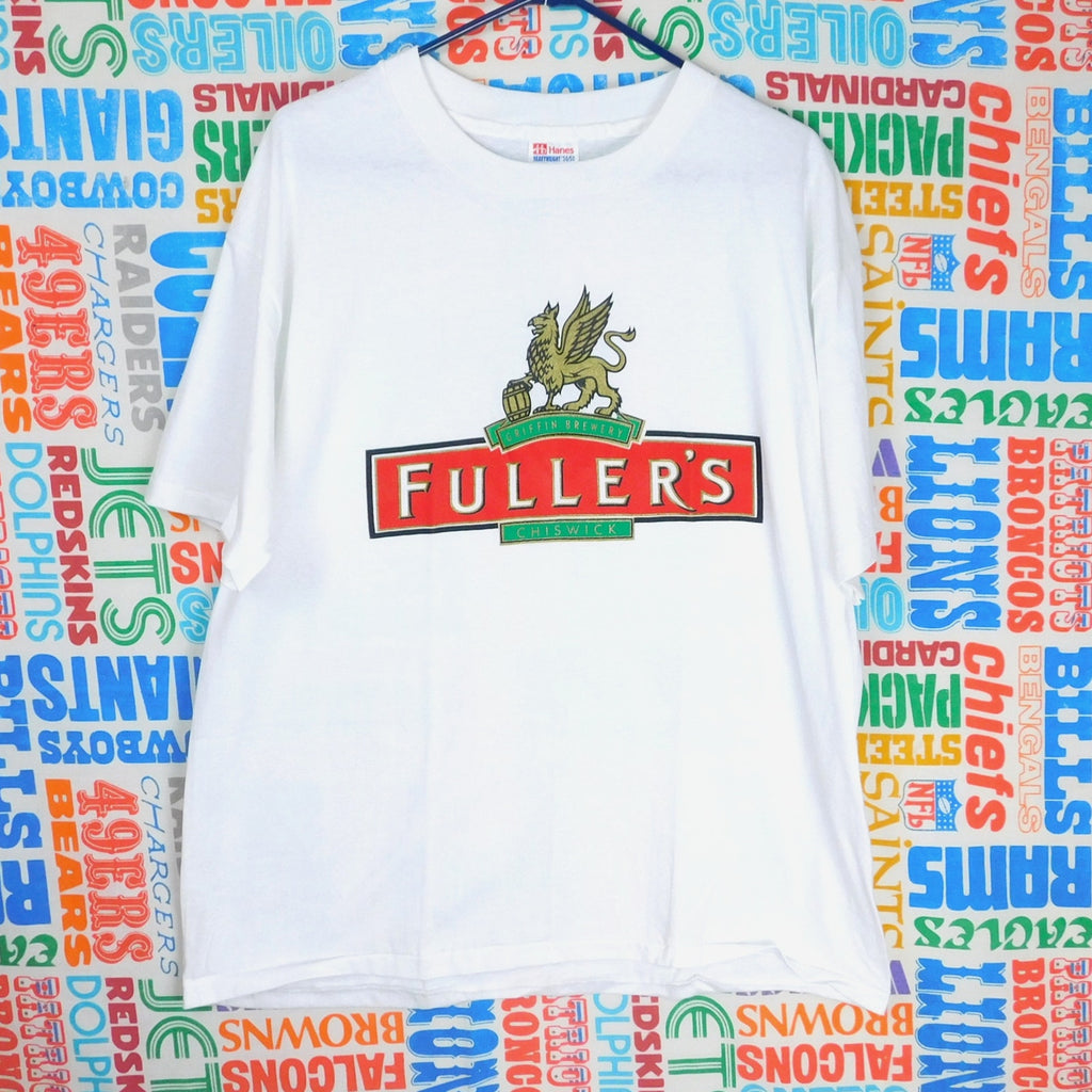 Vintage 90s Fullers Chiswick Griffin Brewery T Shirt Size XL Logo Graphic