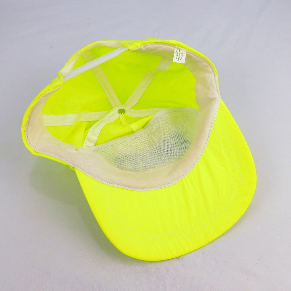 Retro Hershey's Logo Neon Yellow Snapback Hat - Adjustable