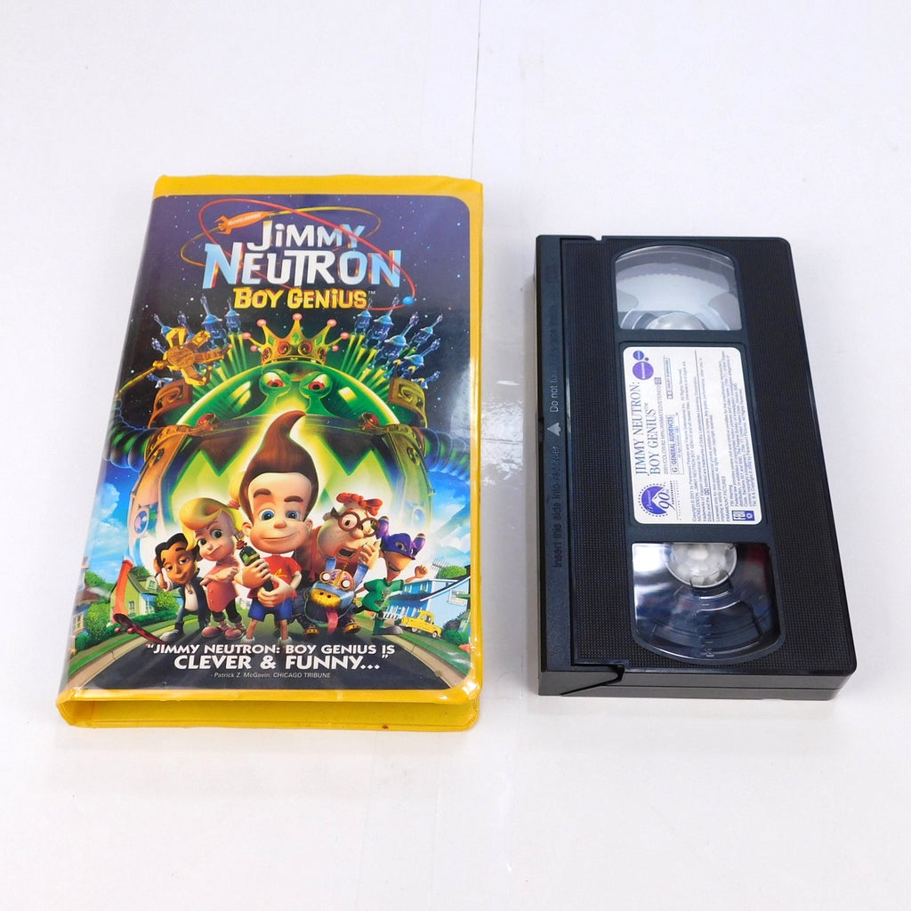 Jimmy Neutron Boy Genius VHS Tested Clamshell 2002 Nickelodeon