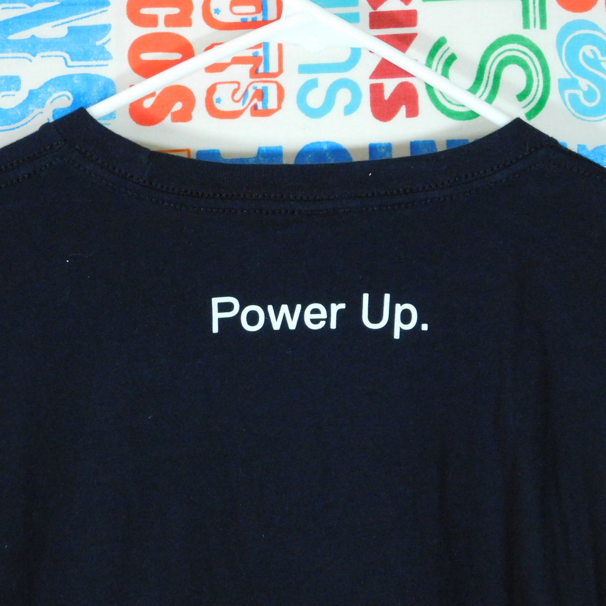 Intel Lightning Graphic T Shirt Size XL Double Sided Dell Black Power Button