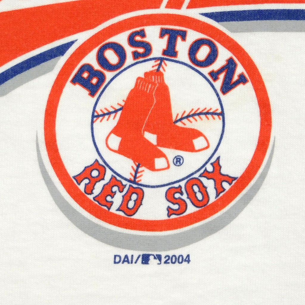 Y2K Boston Red Sox 2004 World Series Champs Long Sleeve Tee - Size M