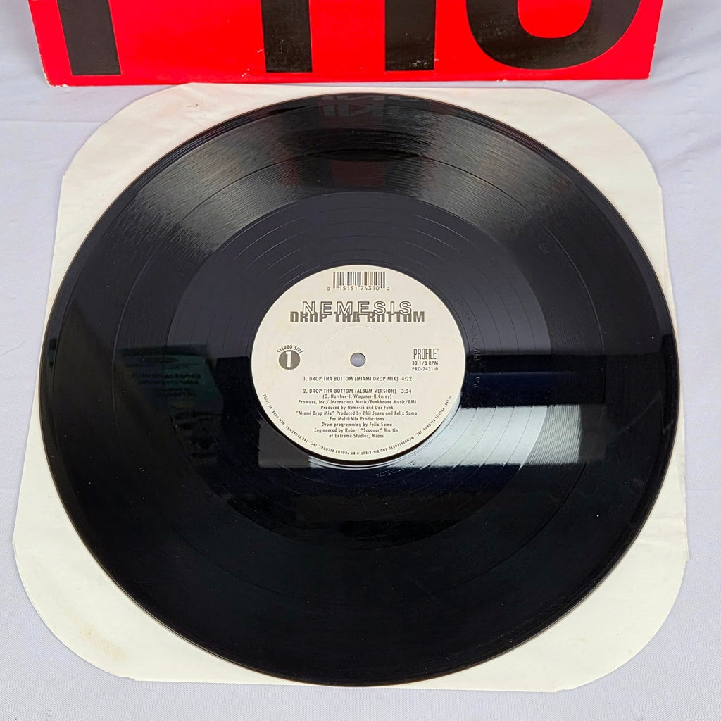 Nemesis Drop Tha Bottom Vinyl Record Promo Single 12" Profile PRO-7431-0DJ 1995