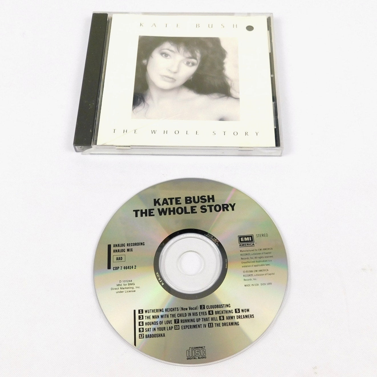 Kate Bush The Whole Story CD Tested 1986 EMI Records D 101244
