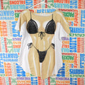 Heat Swimwear Bikini Body Graphic T Shirt Novelty Beach Cover Up Sized XL
