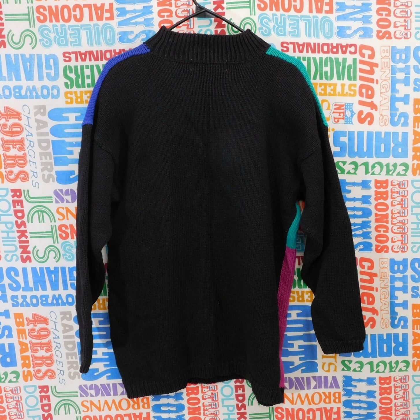 80s Karen Scott Mock Neck Sweater - Size M