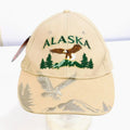 Alaska Shirt Company Eagle Hat Embroidered Bill Strapback Tan Cotton NWT Cap