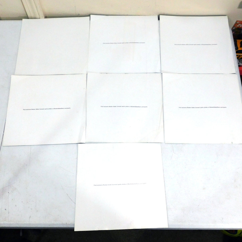 2007 Red Sox Boston Globe Photos (Lot of 7) - Complete Set