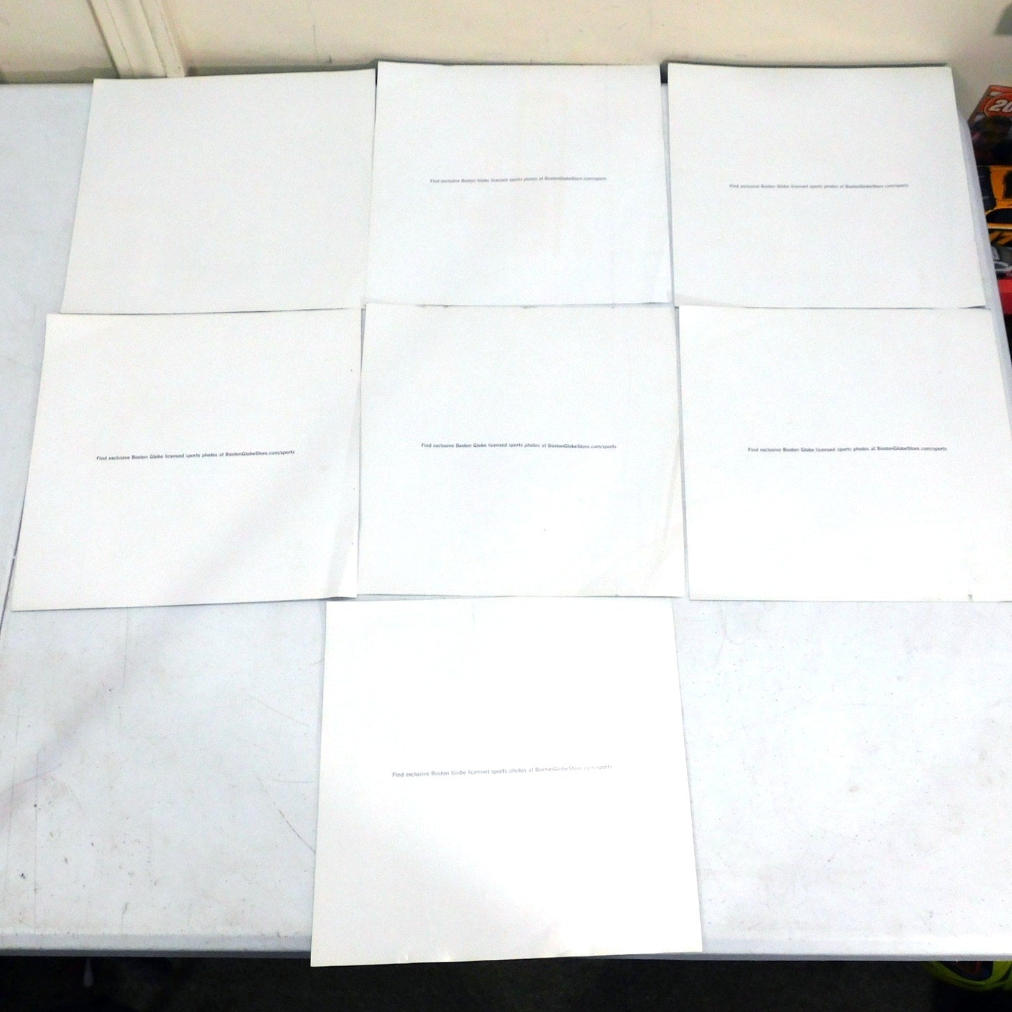 2007 Red Sox Boston Globe Photos (Lot of 7) - Complete Set