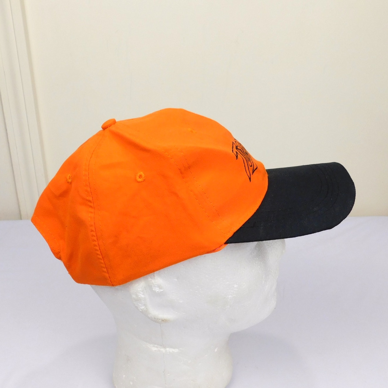 Vintage Worcester Tornadoes Hat Defunct Minor League Baseball Orange Black