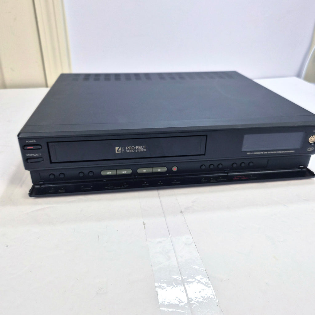 GE VG4016 VHS VCR Pro-Fect Video System Tested Working Vintage No Remote